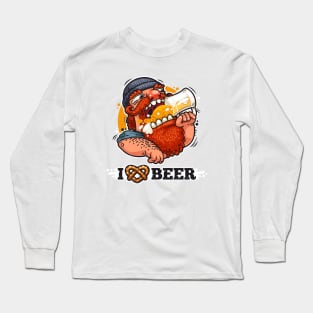 Man Loves Beer Long Sleeve T-Shirt